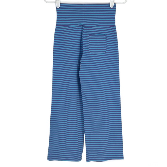 HANNA ANDERSON NWT BLUE PURPLE STRIPED ACTIVE LOUNGE SWEAT PANTS CASUAL 130 7/10 - Picture 2 of 13